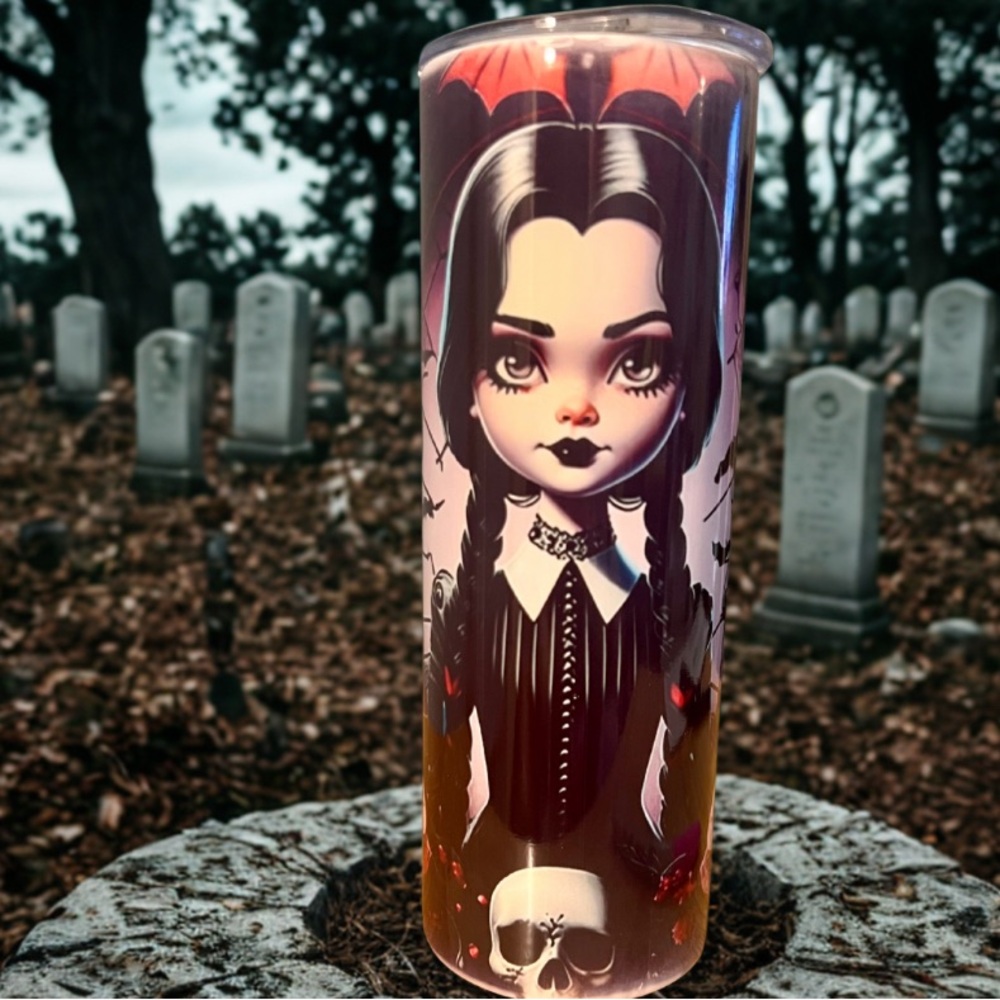 🔴 Wednesday Addams 20 oz Metal Tumbler